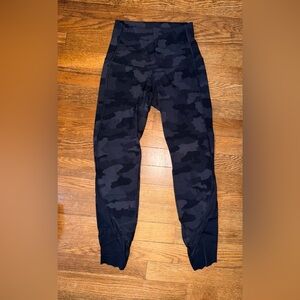 Lululemon Athletica Black Camouflage Leggings